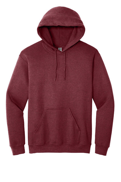 Heather Dark Maroon Hooded Sweatshirt